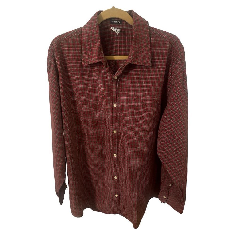 Old Navy Plaid Flannel Shirt Regular Fit‎ Long Sleeve Casual XL